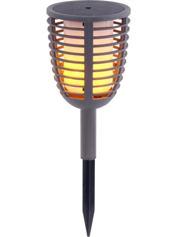 näve Ogrodowa lampa solarna LED 2w1 w kolorze szarym