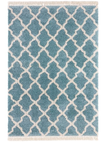 Mint Rugs Hoogpolig tapijt "Pearl" lichtblauw