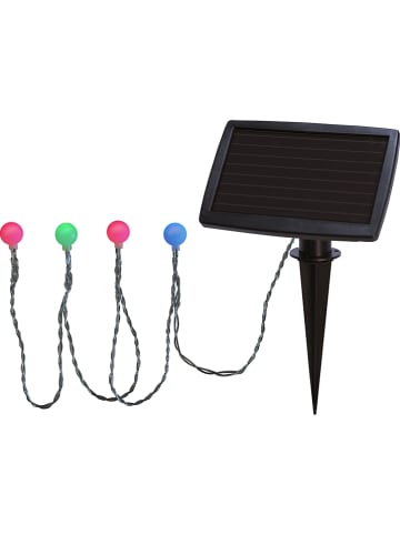 STAR Trading LED-Solarlichterkette "Globini" in Bunt - (L)475 cm