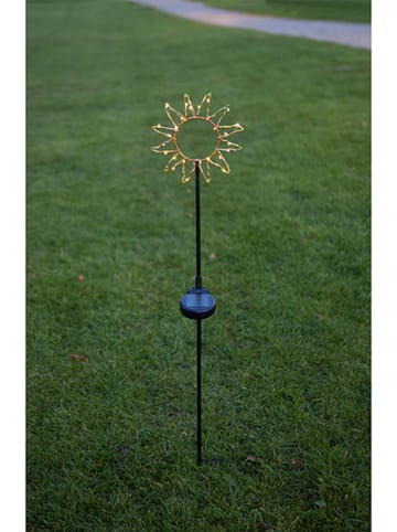 STAR Trading Solarna lampa ogrodowa LED "Sunny" w kolorze czarno-złotym - wys. 77 cm