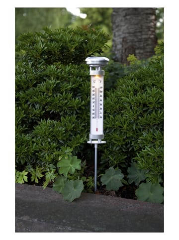 STAR Trading Ledsolartuinsteker "Celsius" wit/zilverkleurig - (H)57,5 cm