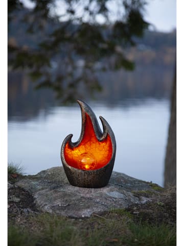 STAR Trading Ledsolarlamp "Melilla" bronskleurig - (B)16,5 x (H)25 cm