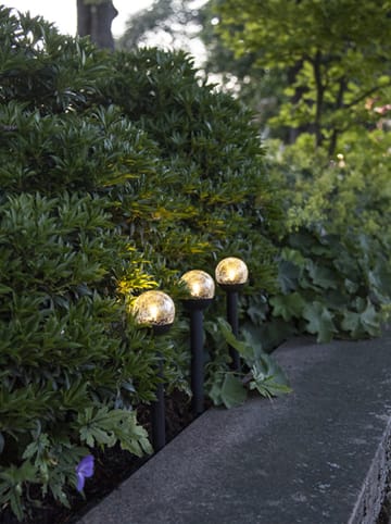STAR Trading Solarne lampy ogrodowe LED (3 szt.) "Roma" w kolorze czarnym - (W) 23 cm