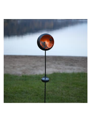STAR Trading LED-Solar-Gartenstecker "Fairytale" in Schwarz/ Orange - (H)78 cm