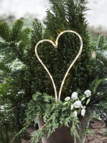 STAR Trading Ledtuinsteker "Tuby - Heart" wit - (H)39 cm