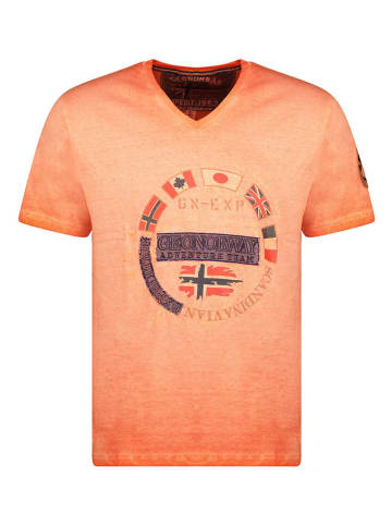 Geographical Norway Koszulka "Jarico" w kolorze pomarańczowym