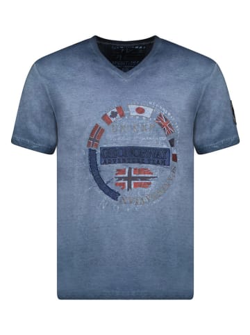 Geographical Norway Shirt "Jarico" donkerblauw