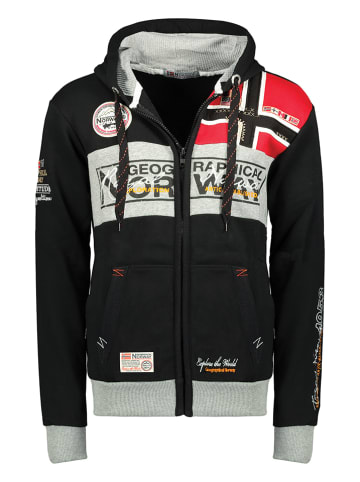 Geographical Norway Sweatvest "Flyer" zwart