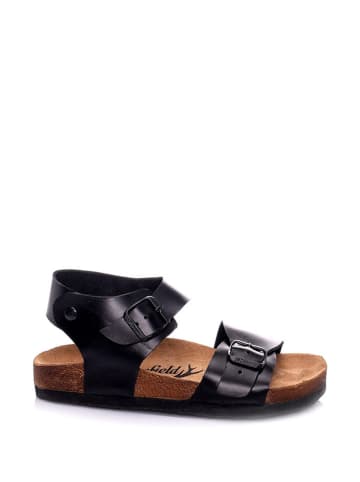 Moosefield Leder-Sandalen in Schwarz