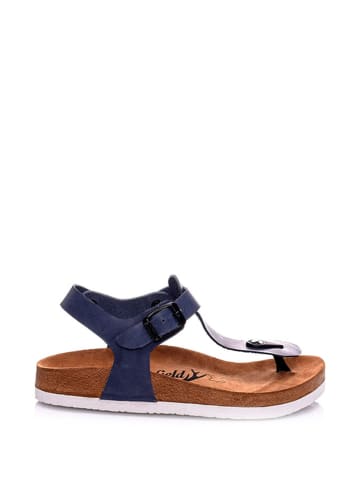 Moosefield Leren sandalen donkerblauw