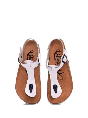 Moosefield Leren sandalen wit