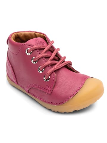 Bundgaard Skórzane buty "Petit" w kolorze różowym do nauki chodzenia