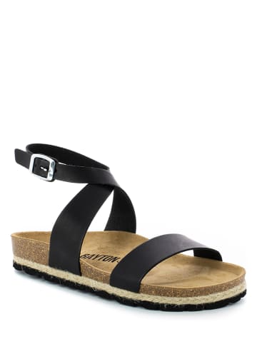 BAYTON Leren sandalen zwart