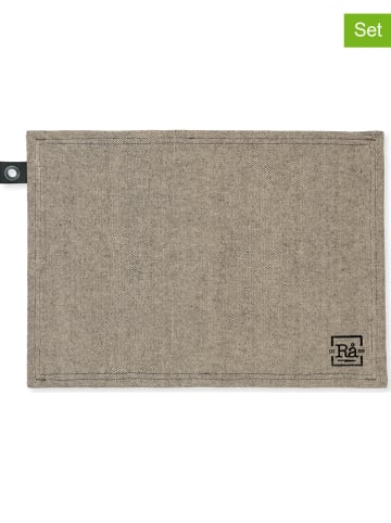 Juna 2-delige set: placemats "Rå" donkergrijs - (B)50 x (H)35 cm