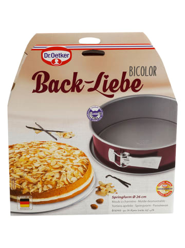 Dr. Oetker Springvorm "Bakliefde" rood/grijs - Ø 26 cm