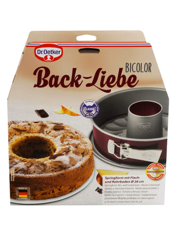 Dr. Oetker Tortownica w kolorze czerwono-szarym - Ø 26 cm