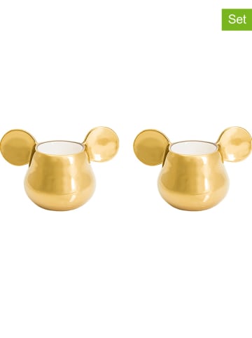 Disney Mickey Mouse Filiżanki (2 szt.) w kolorze złotym do espresso