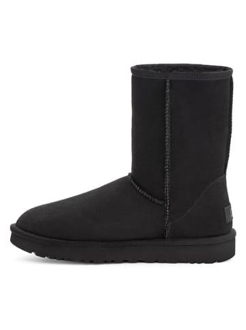 UGG Leder-Boots in Schwarz