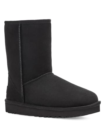 UGG Leder-Boots in Schwarz