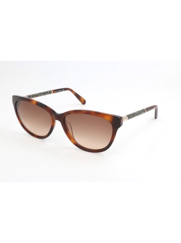 Swarovski Damskie okulary przeciwsłoneczne w kolorze brązowym