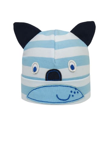 Döll Czapka beanie w kolorze biało-granatowo-niebieskim