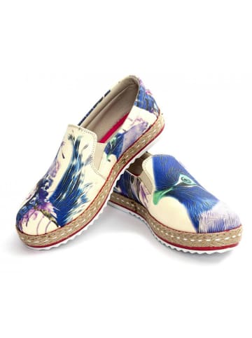 Goby Espadrilles crème/blauw