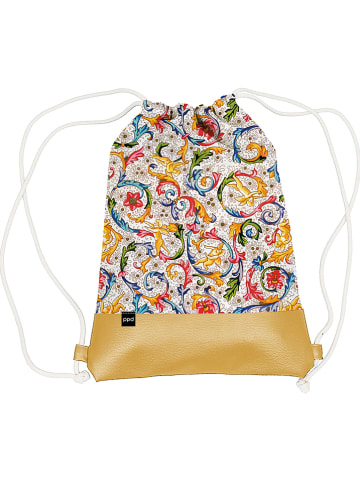 ppd Plecak "Fiorentina" w kolorze złotym ze wzorem - 32 x 40 cm