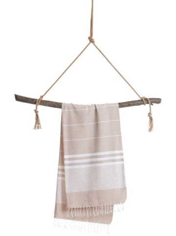 Towel to Go Strandtuch "Towel To Go" in Beige - (L)175 x (B)100 cm