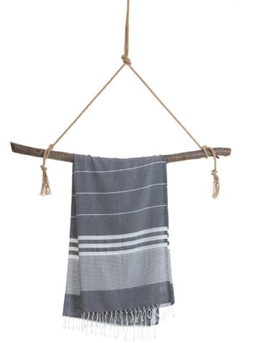 Samimi Strandtuch "Towel To Go" in Schwarz - (L)180 x (B)100 cm