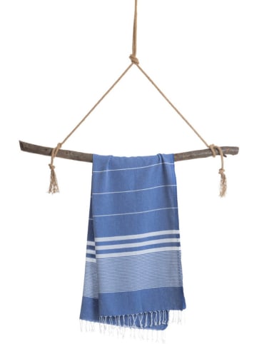Towel to Go Strandtuch "Towel To Go" in Blau - (L)180 x (B)100 cm