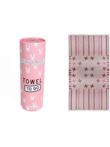 Towel to Go Strandtuch "Towel To Go Kids" in Rosa - (L)140 x (B)100 cm