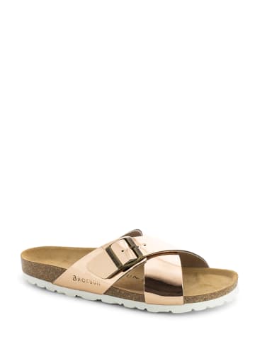 BACKSUN Pantoletten "New York" in Gold