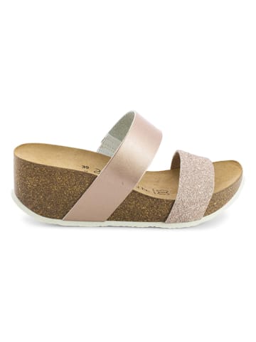 BACKSUN Keilpantoletten in Rosa