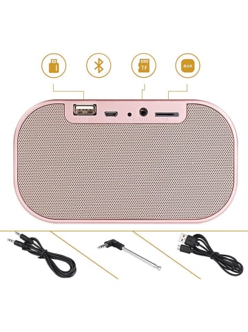 SmartCase Bluetooth-Radiowecker in Rosé