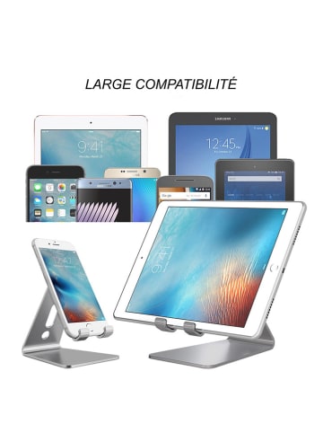 SmartCase Smartphone- und Tablet-Halterung in Silber