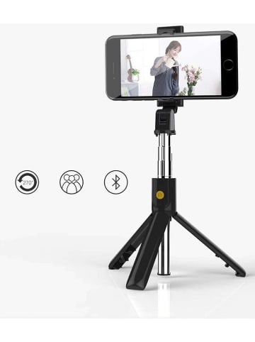 SmartCase Mini-Selfie-Stick Bluetooth w kolorze czarnym