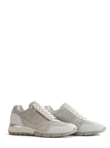 NoGRZ Leder-Sneakers "B.Vittone" in Weiß/ Grau