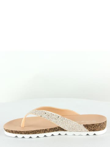 Sixth Sens Teenslippers goudkleurig