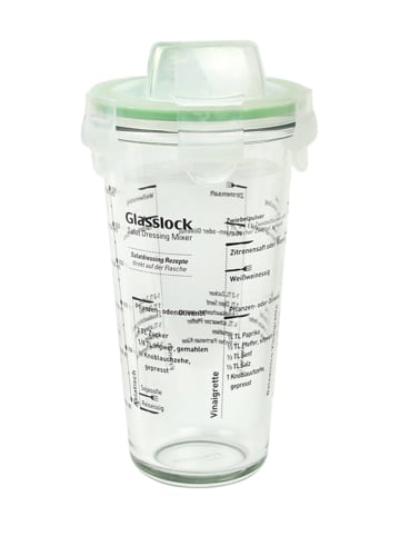 Glasslock Dressingshaker in Transparent/ Grün - 450 ml