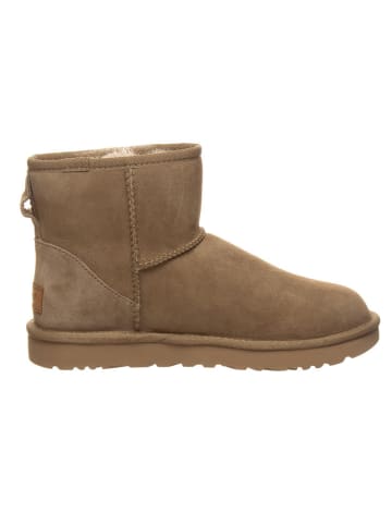UGG Skórzane botki "Classic Mini II" w kolorze brązowym