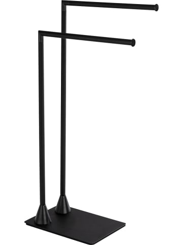 Wenko Handdoekhouder "Hella" zwart - (B)43,5 x (H)78,5 x (D)20 cm