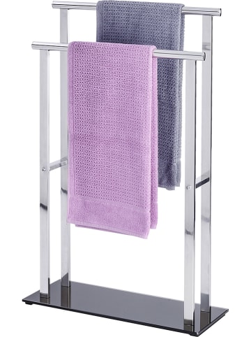 Wenko Roestvrijstalen handdoekhouder "Lava" - (B)50 x (H)82 x (D)20 cm