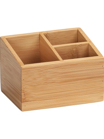 Wenko Aufbewahrungsbox "Terra" in Hellbraun - (B)12 x (H)8,5 x (T)9 cm