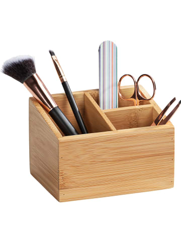 Wenko Aufbewahrungsbox "Terra" in Hellbraun - (B)12 x (H)8,5 x (T)9 cm