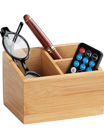 Wenko Aufbewahrungsbox "Terra" in Hellbraun - (B)12 x (H)8,5 x (T)9 cm