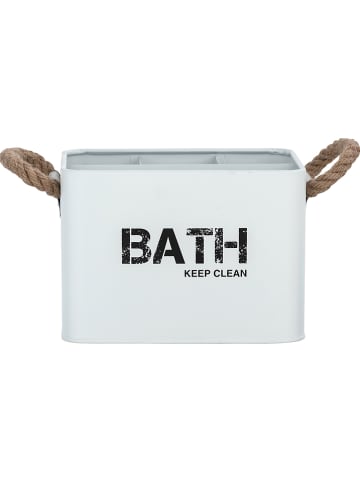 Wenko Aufbewahrungsbox "Gara" in Weiß - (B)19 x (H)12,5 x (T)13 cm