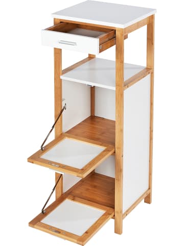 Wenko Regał "Finja" w kolorze jasnobrązowo-białym - 34 x 89 x 30 cm