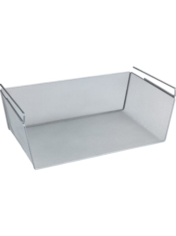 Wenko Regaleinhängekorb in Silber - (B)49 x (H)18 x (T)28 cm