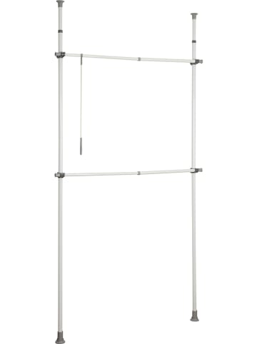 Wenko Teleskop-Garderobensystem "Herkules" in Silber