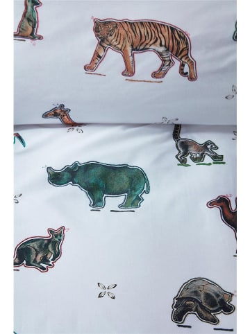 Hanneke de Jager Renforcé beddengoedset "Zoo" wit/meerkleurig